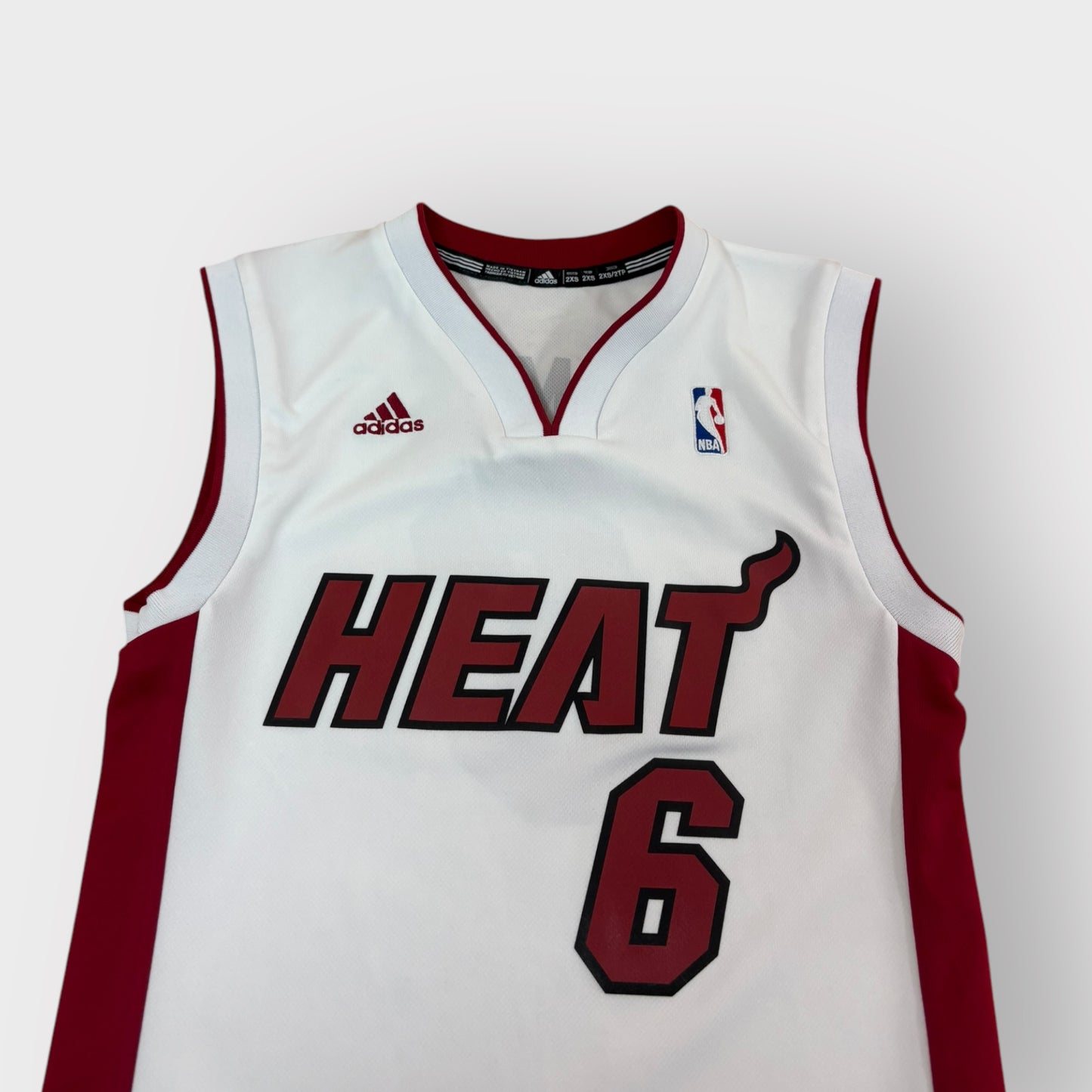 koszulka sportowa Adidas Miami Heat White Lebron James 6