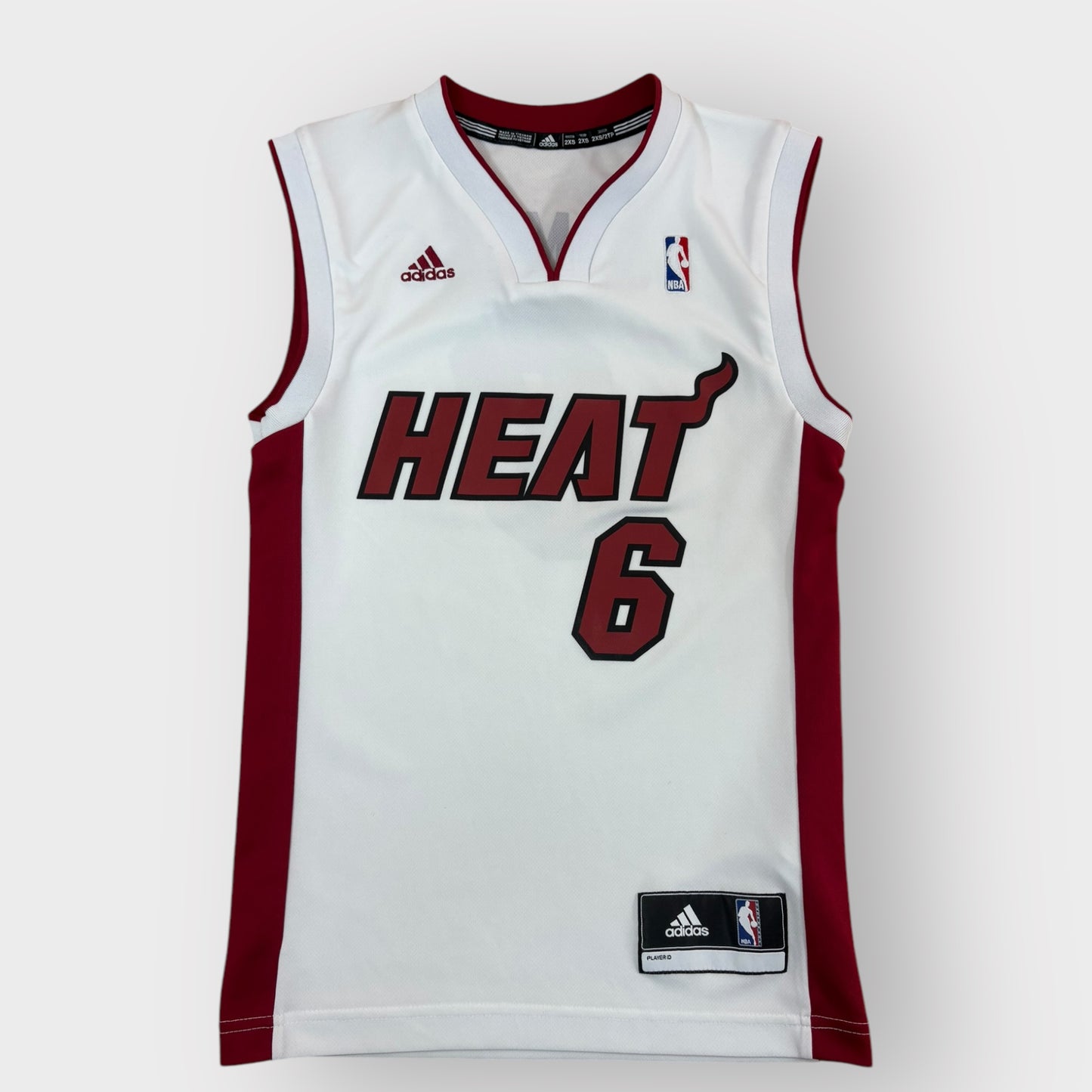 koszulka sportowa Adidas Miami Heat White Lebron James 6